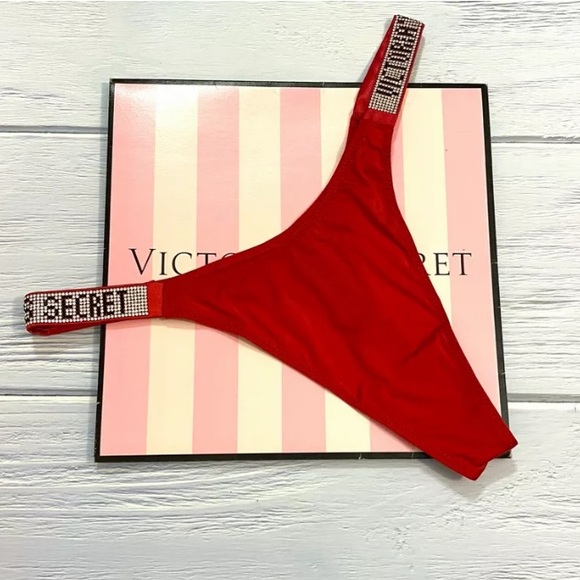 NWT❤️ VS Rhinestone Shine Thong - Picture 2 of 11